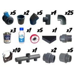 KIT Plomberie Piscine Jusqu'à 10x5 - Ø50