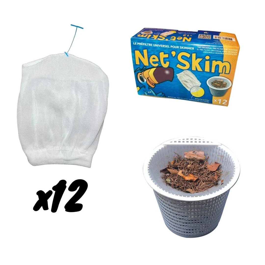 12 Chaussettes Filtrante Skimmer Net'Skim 1 12 Chaussettes Filtrante Skimmer Net'Skim